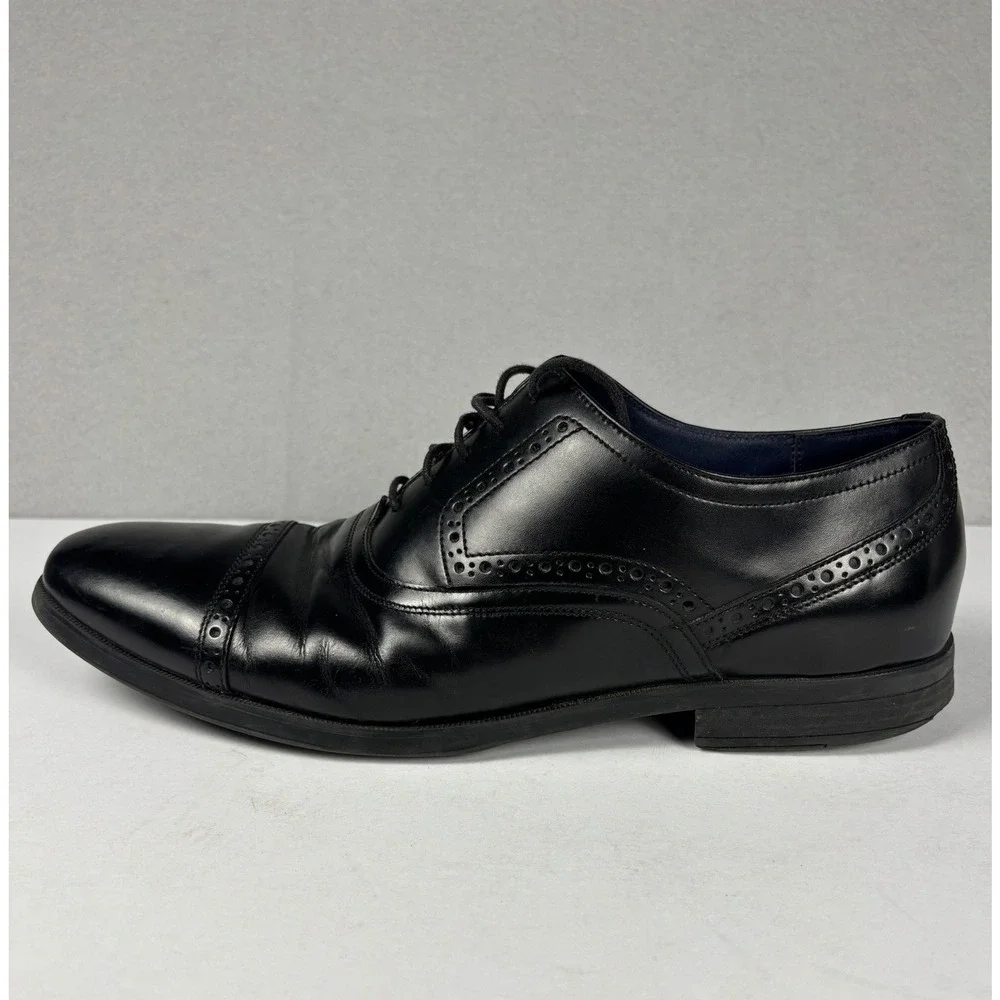 Cole Haan Grand.OS C20225 Cap Toe Brogue Oxford Shoes 11 M Black